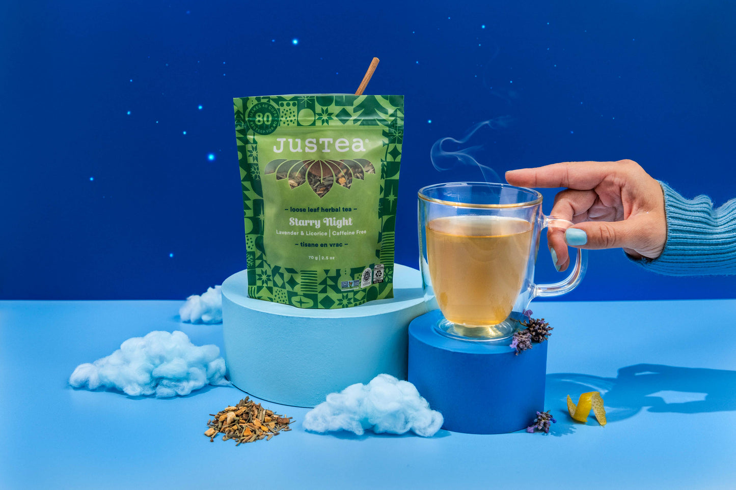 Starry Night | Tisane en feuilles lavande, réglisse et citronnelle