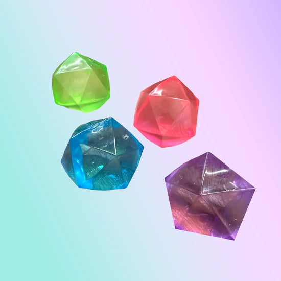 Diamant polyhedron : balle anti-stress lourde en forme de diamant