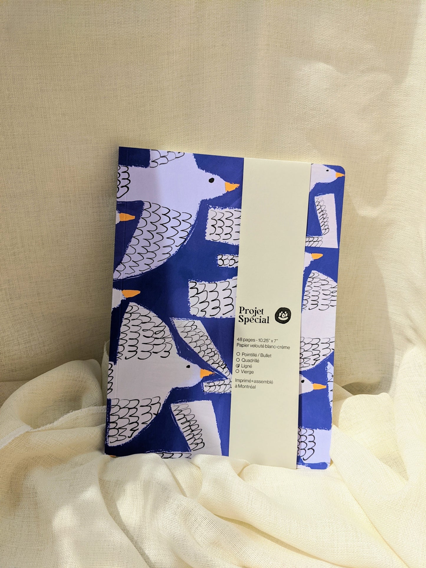 Carnet ligné Les mouettes