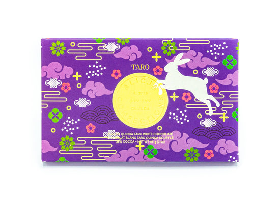 Taro Root Puffed Quinoa White Postcard Chocolate Bar
