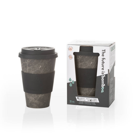 Tasse à café réutilisable en bamboo Onyx